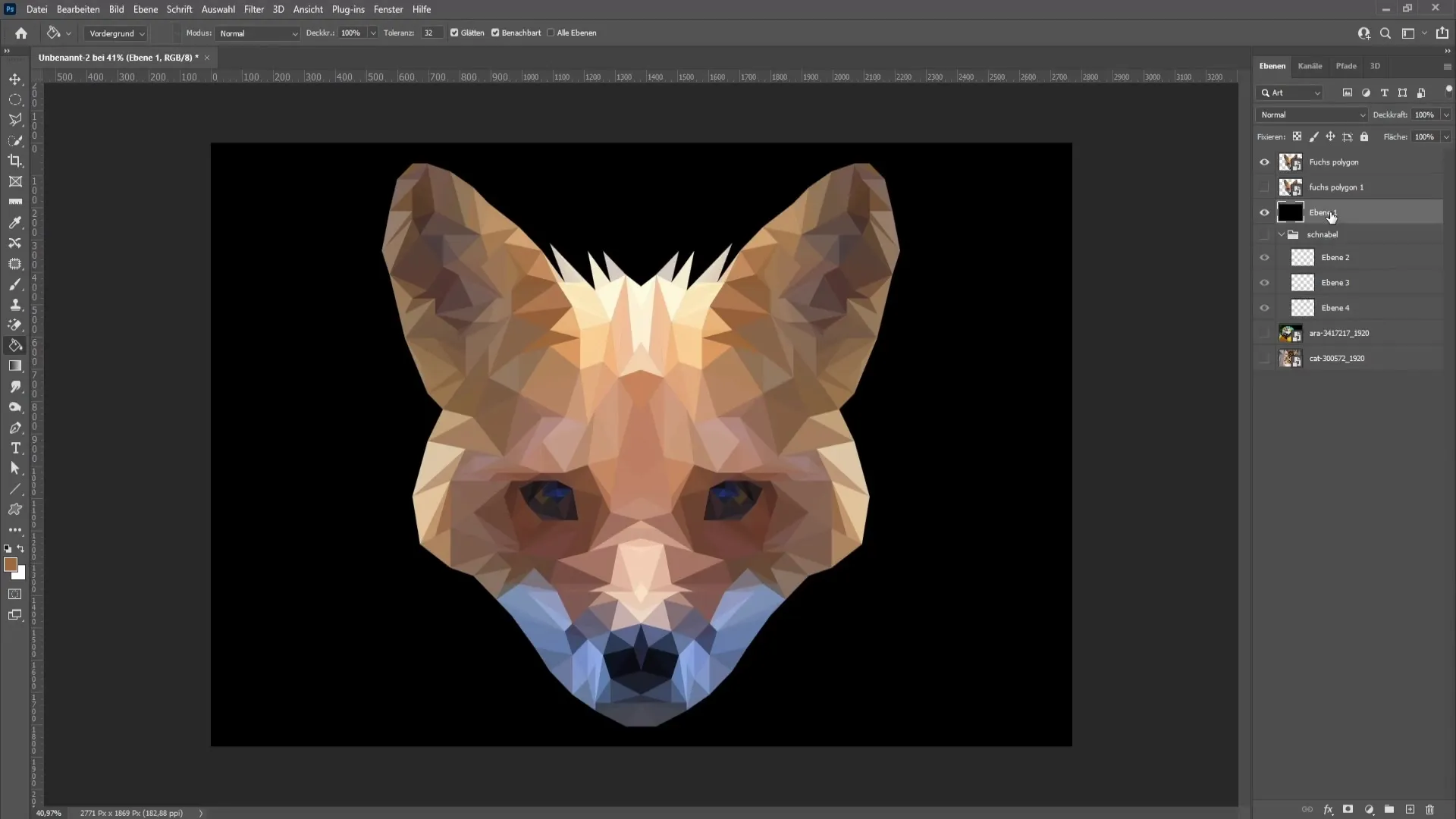 Creating Polygon Image in Photoshop: Step-by-step guide to Polygon Art