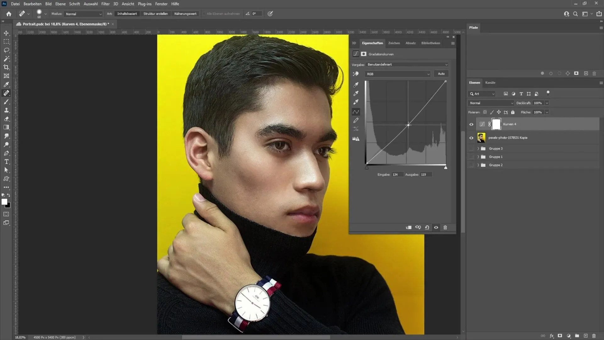 Seni potret dengan Photoshop: Panduan langkah demi langkah