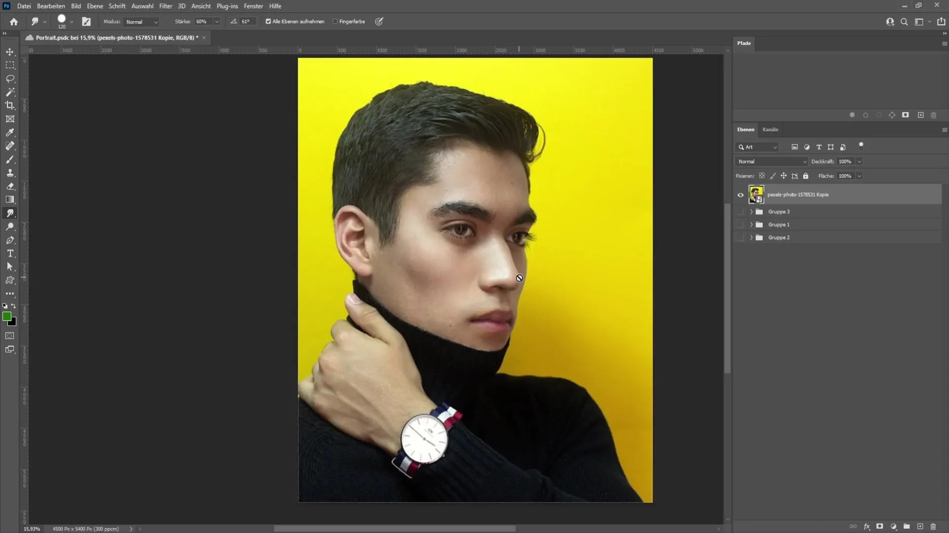 Seni potret dengan Photoshop: Panduan langkah demi langkah