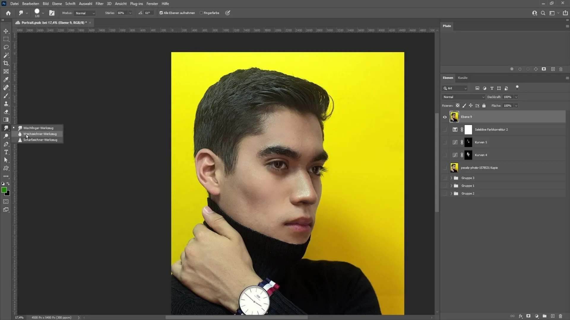 Seni potret dengan Photoshop: Panduan langkah demi langkah