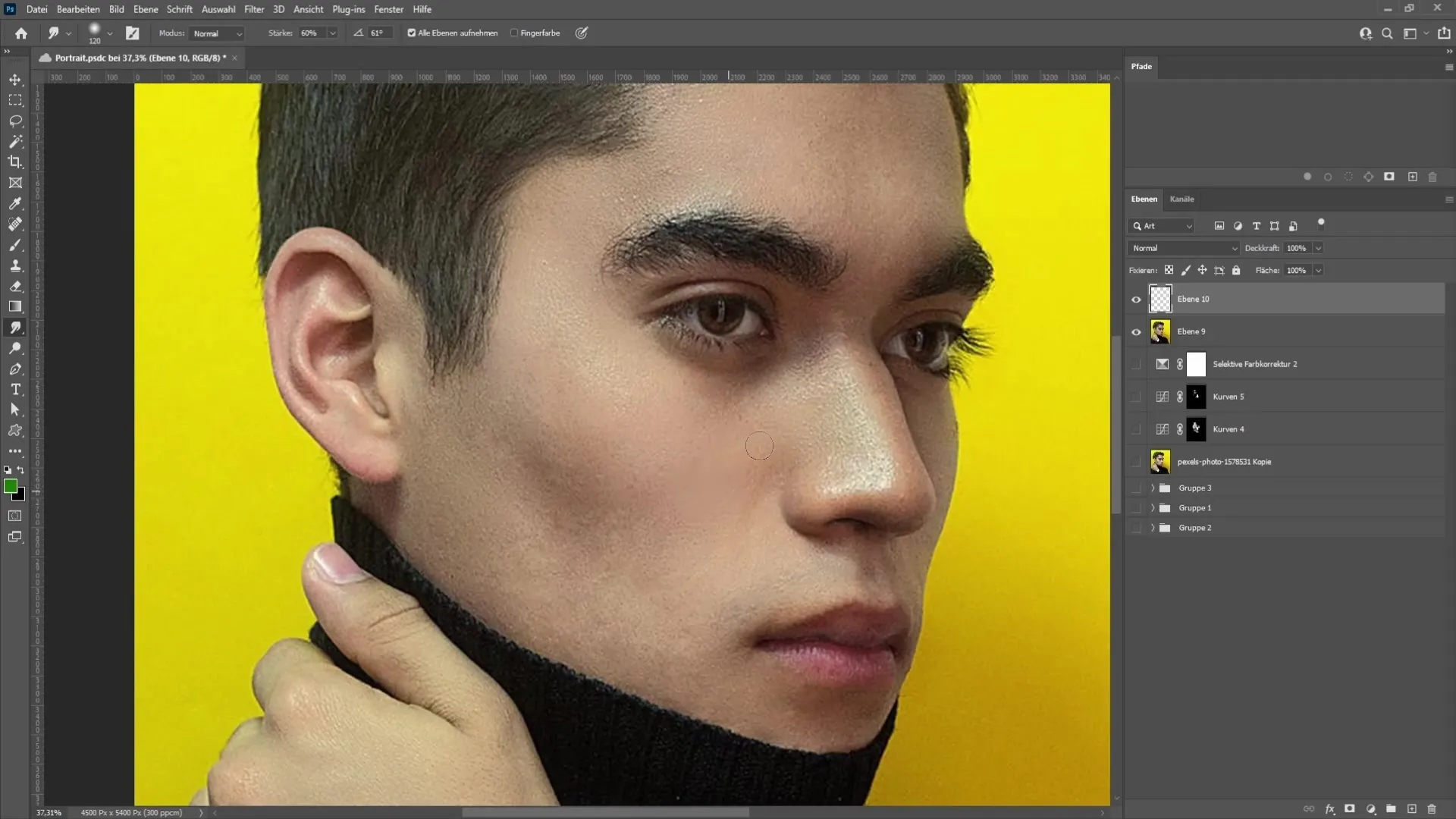 Seni potret dengan Photoshop: Panduan langkah demi langkah