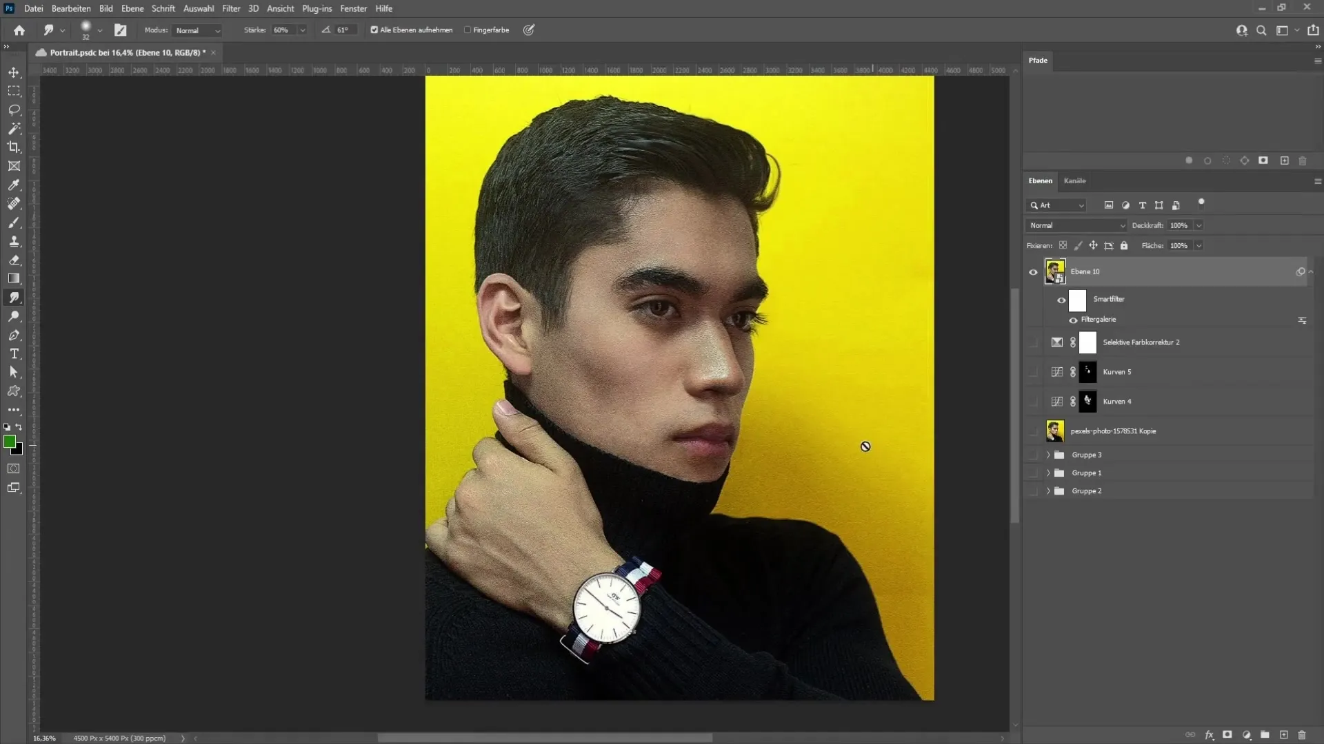 Seni potret dengan Photoshop: Panduan langkah demi langkah