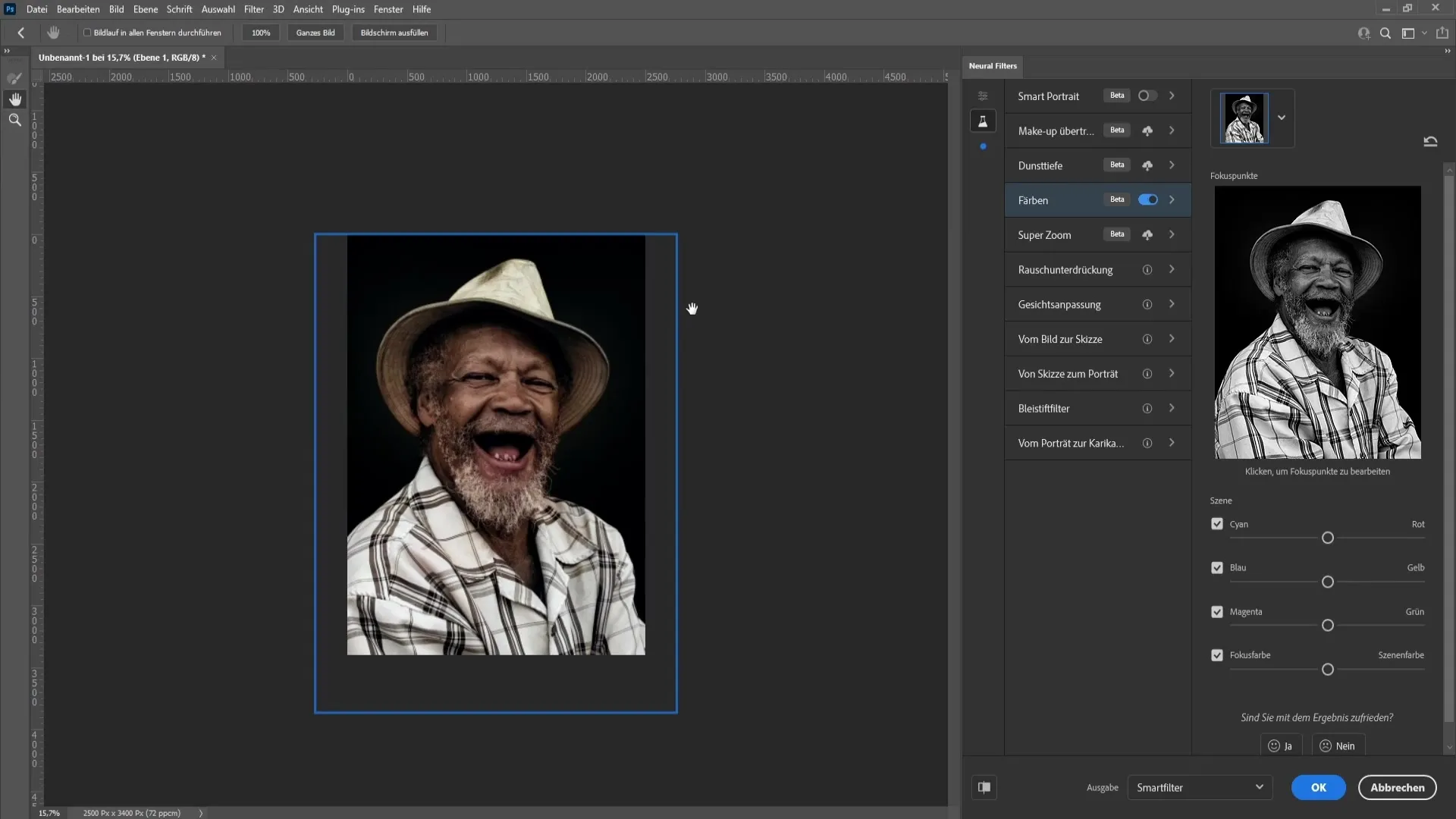 Pewarnaan kreatif gambar hitam putih di Photoshop