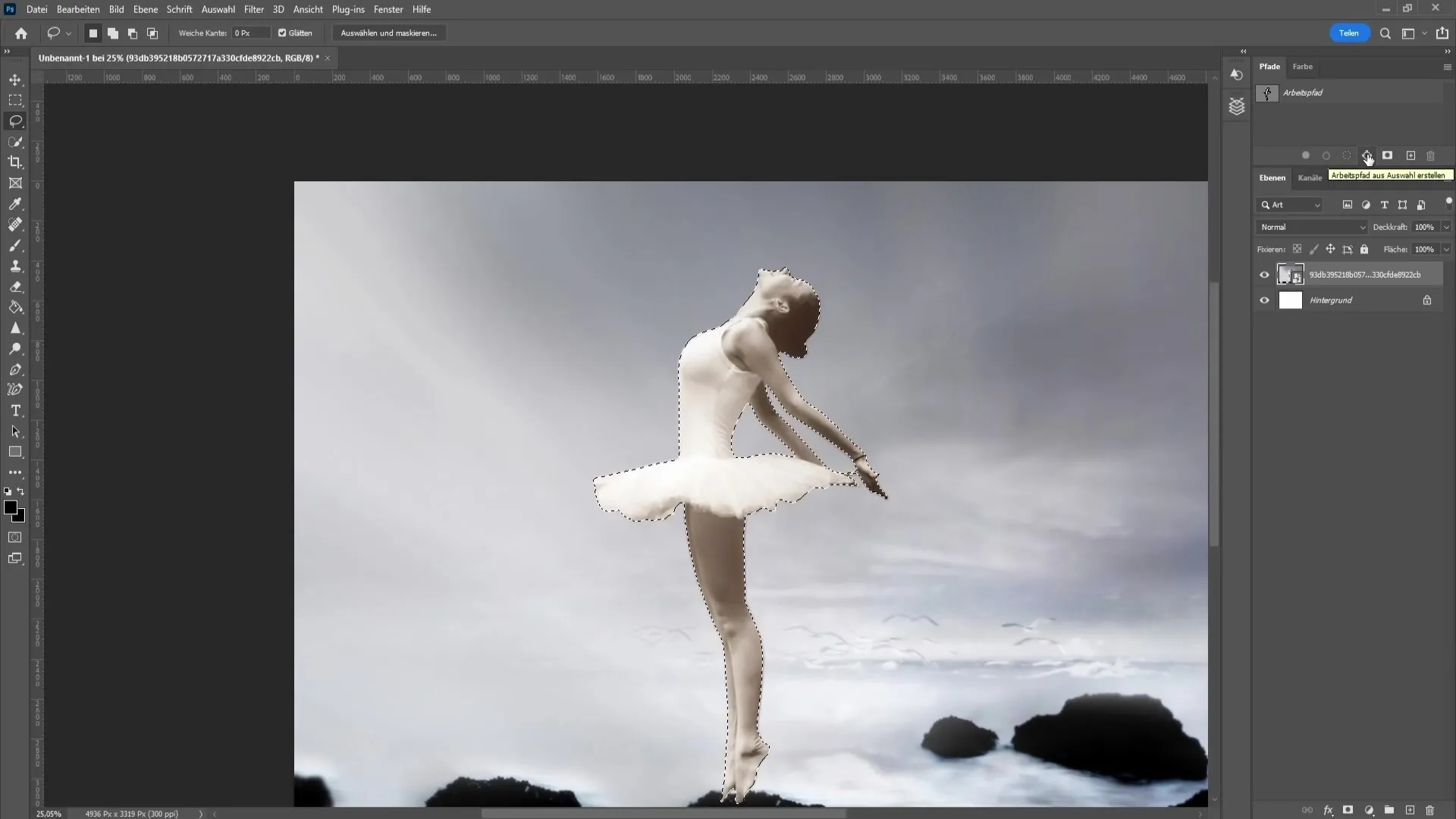 Membuat siluet dari foto di Photoshop - Panduan lengkap