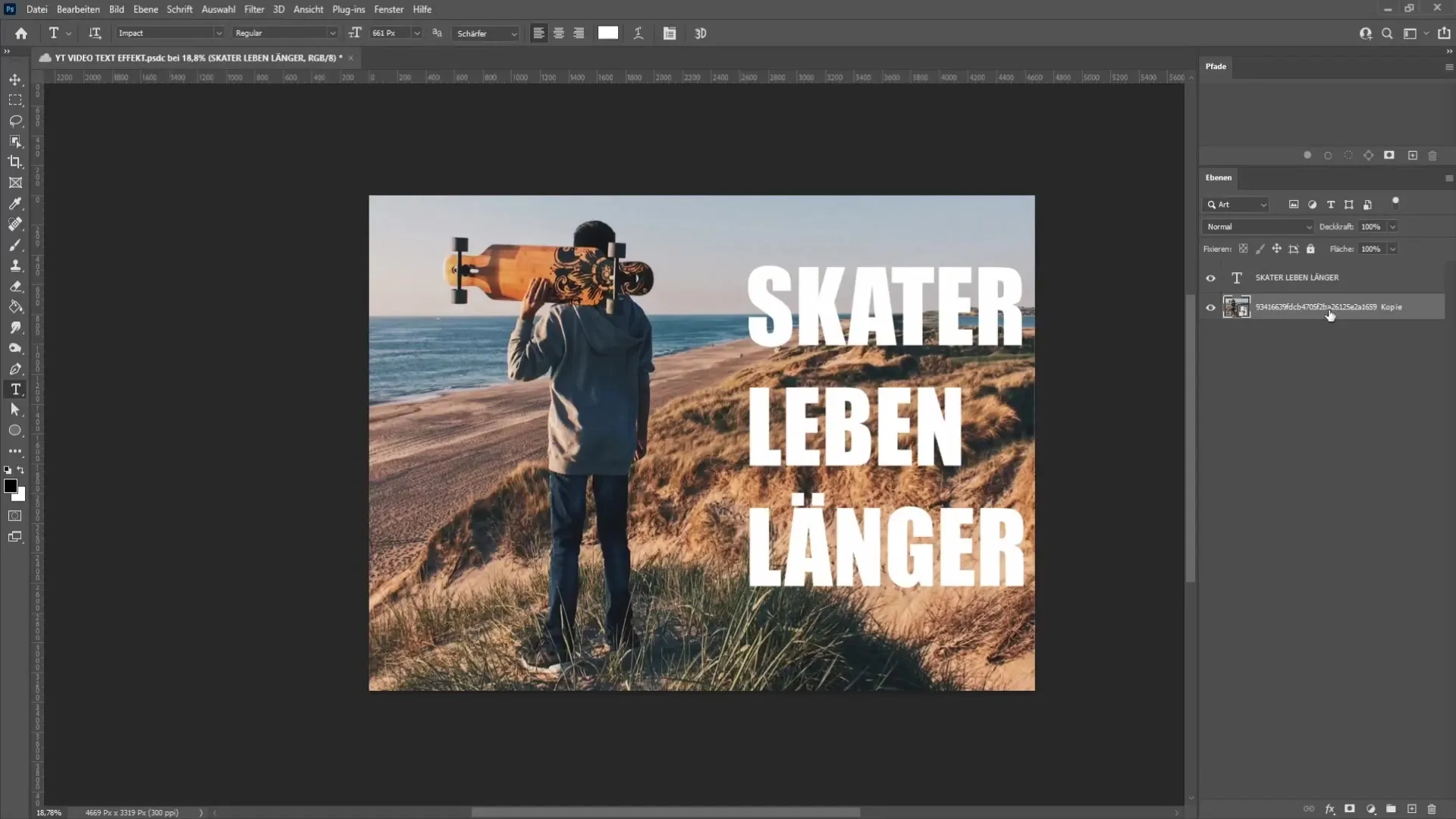 Desain grafis: Menyisipkan teks cerdas di sebelah gambar di Photoshop