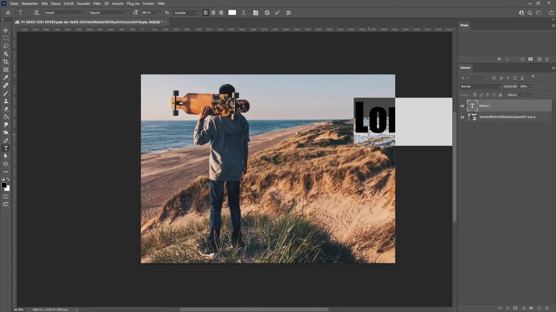 Desain grafis: Memasukkan teks cerdas di sebelah gambar di Photoshop