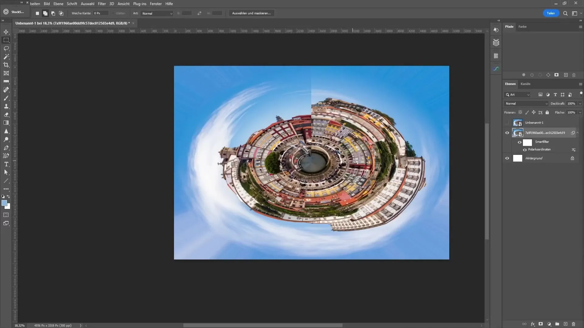 Efecto Planeta Pequeño en Photoshop – Instrucciones simples