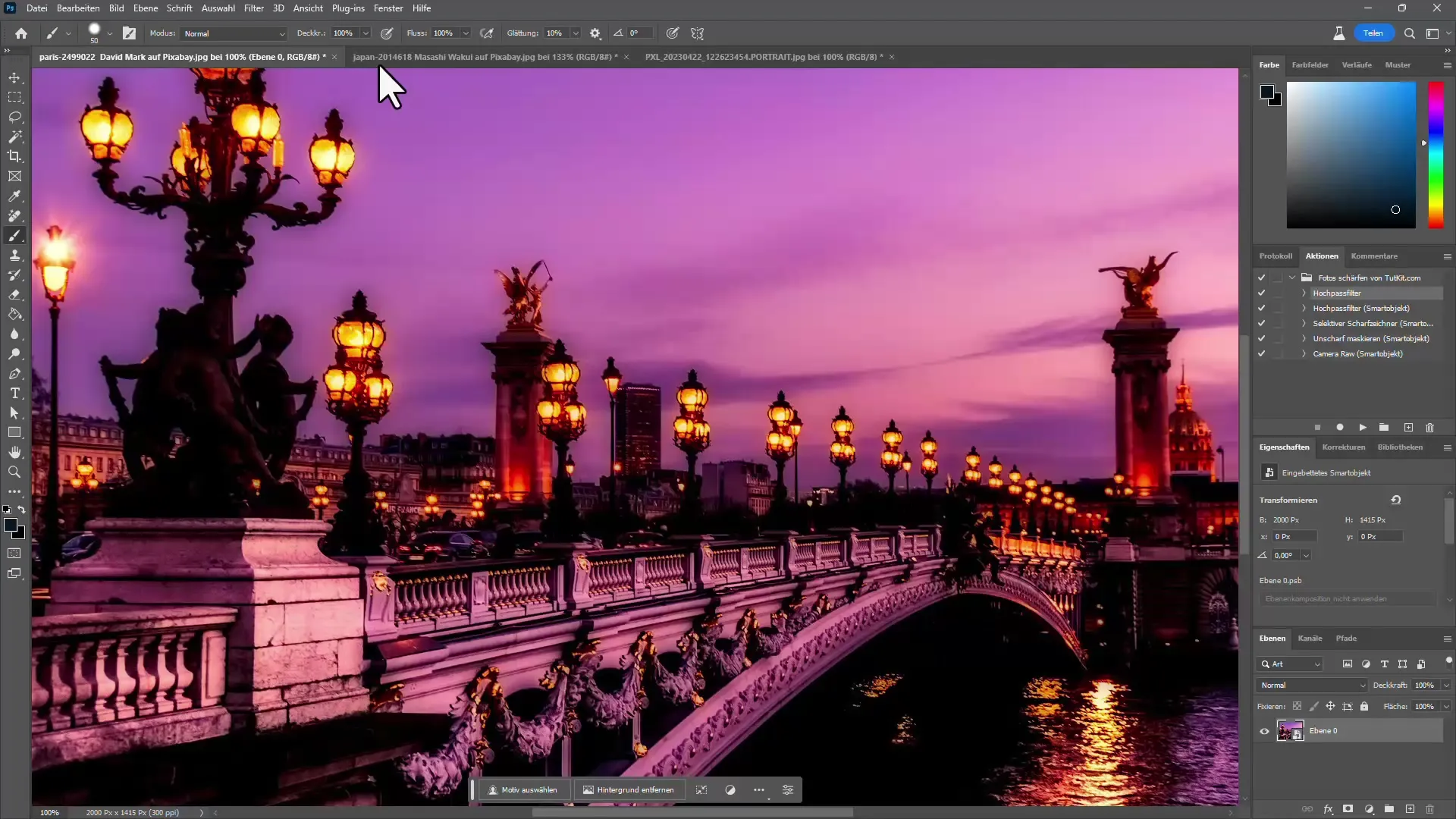 Perfekte Schärfe in Photoshop – 4 effiziente Techniken, um deine Bilder zu optimieren