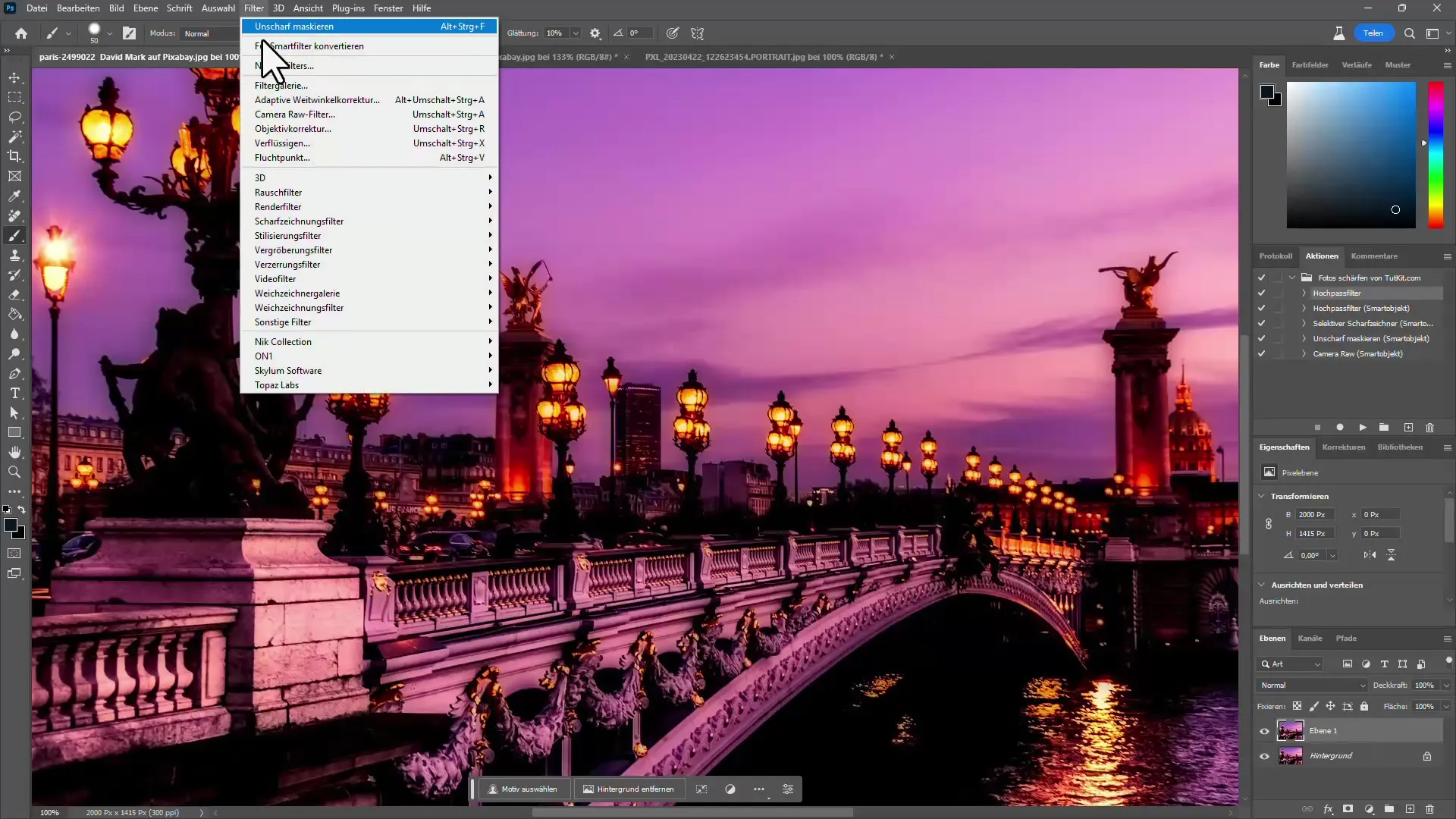 Perfekte Schärfe in Photoshop – 4 effiziente Techniken, um deine Bilder zu optimieren