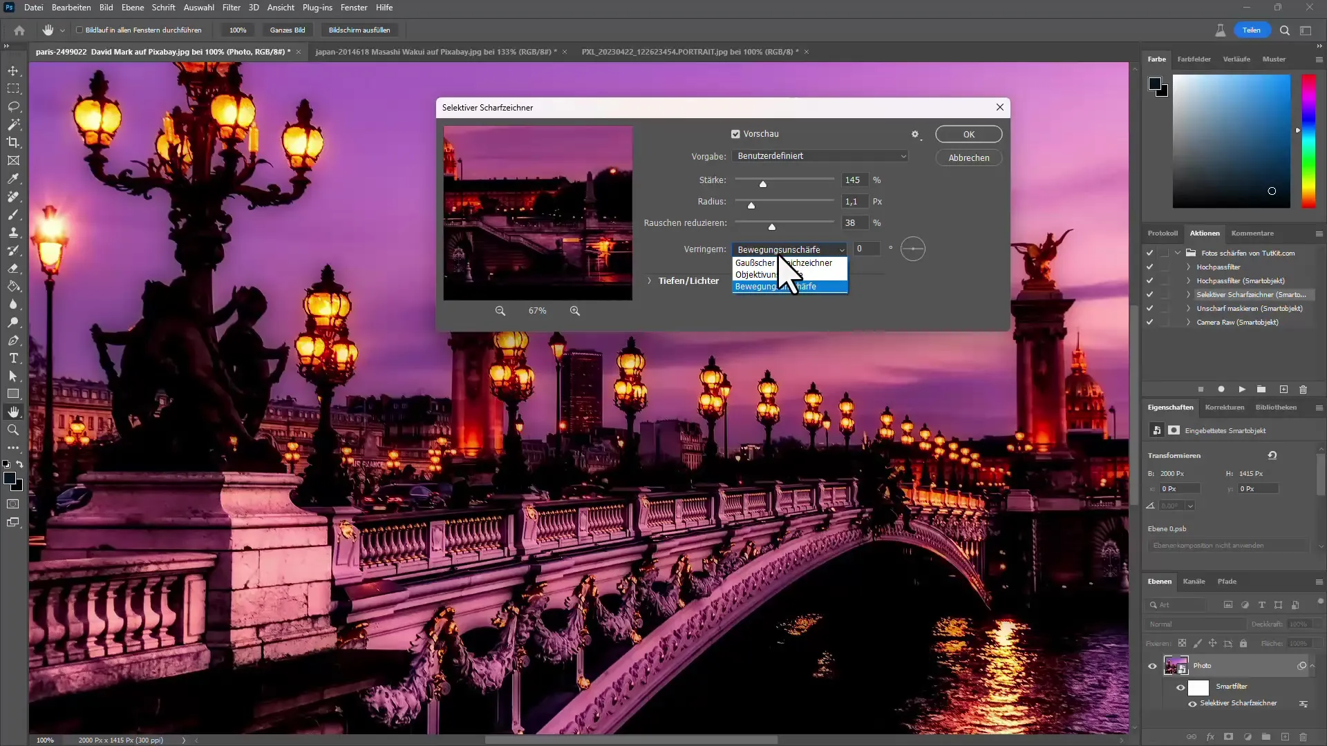 Perfect sharpness in Photoshop - 4 efficient techniques to optimize your images