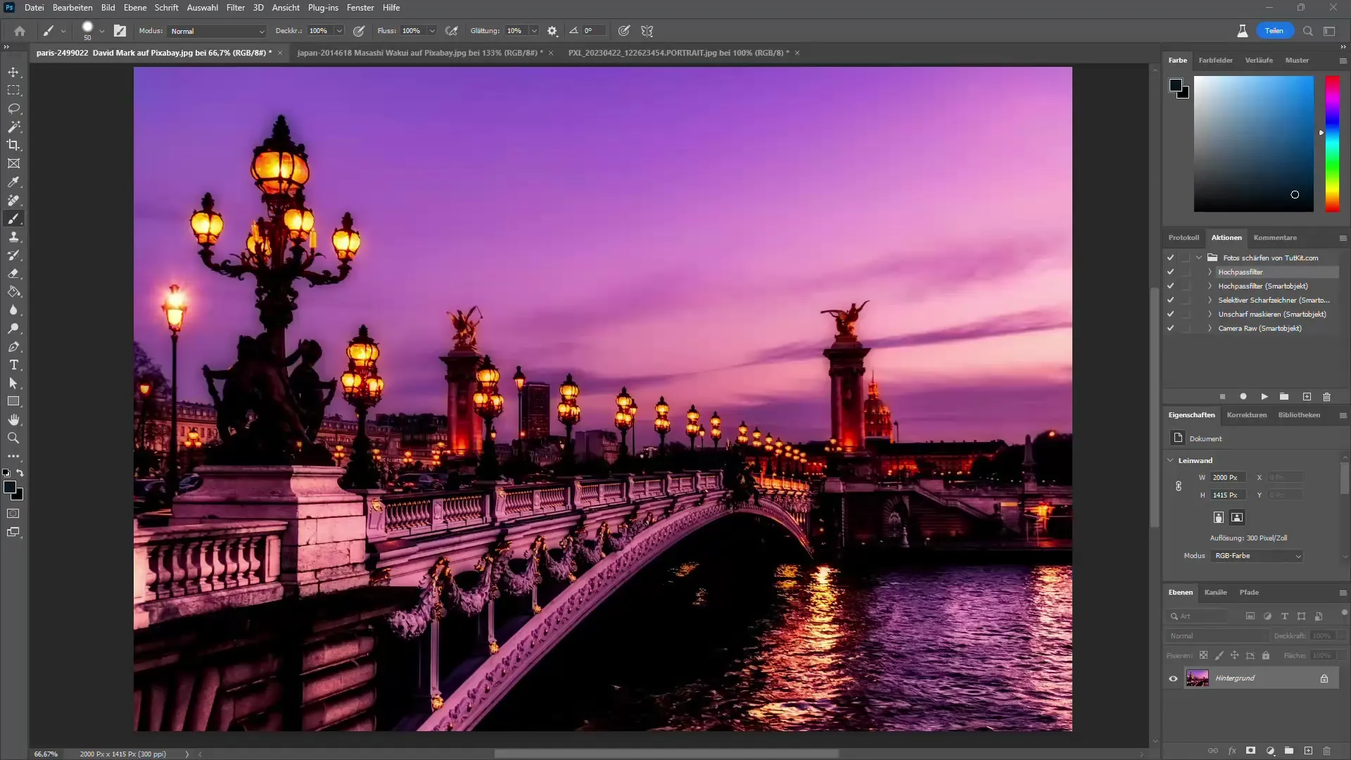 Perfekte Schärfe in Photoshop – 4 effiziente Techniken, um deine Bilder zu optimieren