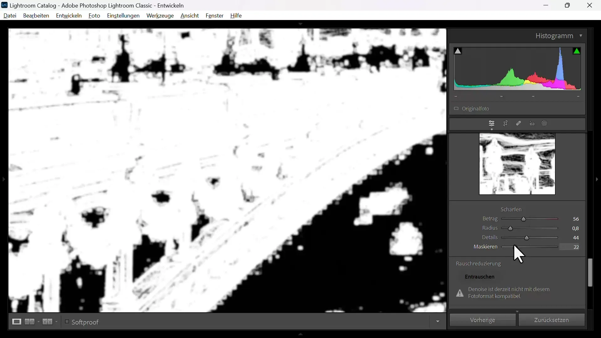 Mempertajam gambar secara optimal di Adobe Lightroom - panduan langkah demi langkah Anda