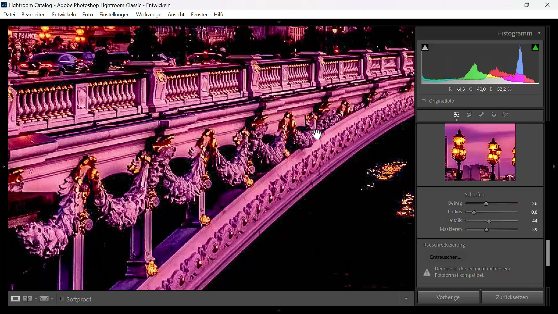 Optimally Sharpening Images in Adobe Lightroom - Your Step-by-Step Guide