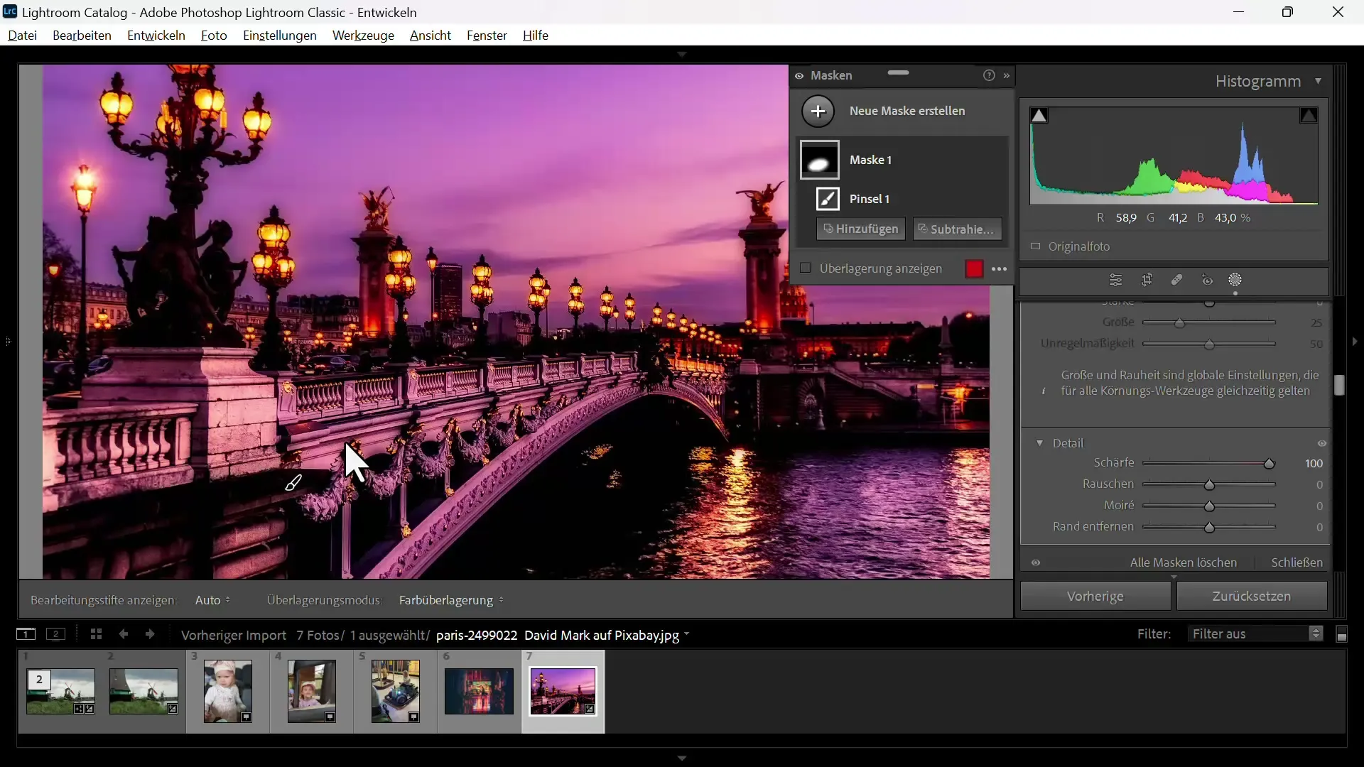 Optimal sharpening of images in Adobe Lightroom - your step-by-step guide