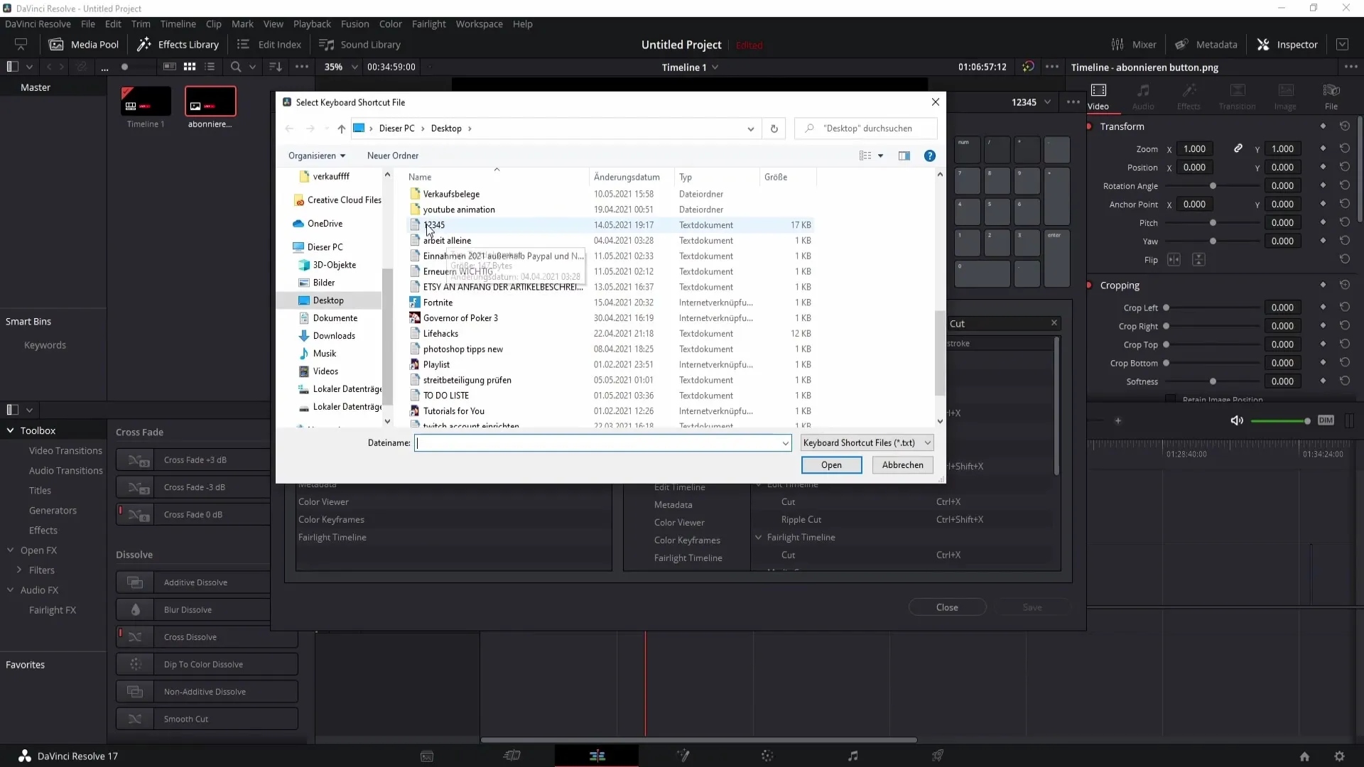 Configuration des raccourcis clavier dans DaVinci Resolve facilitée