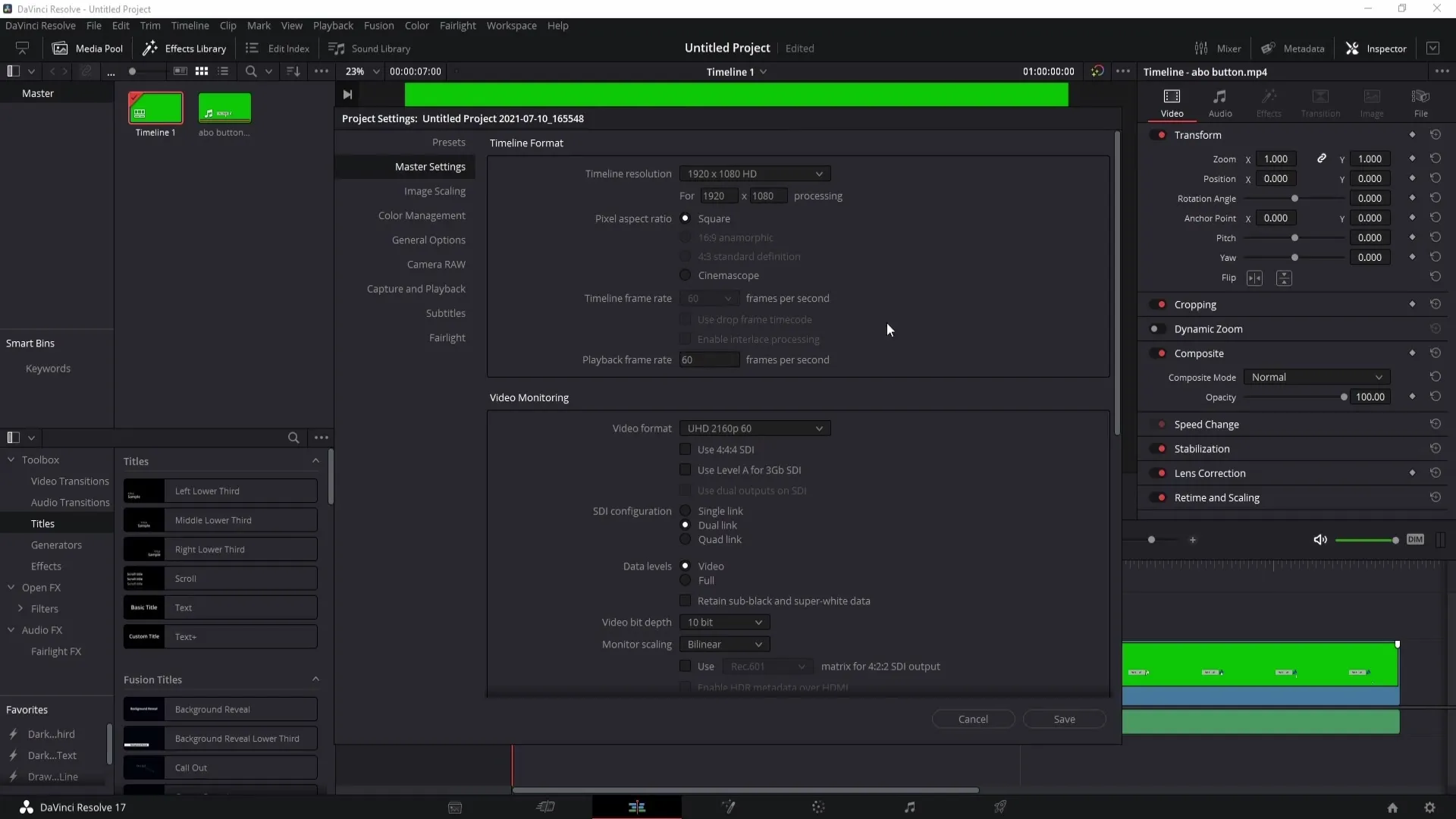 Aseta ja optimoi ammattimainen videolaatu DaVinci Resolvessa