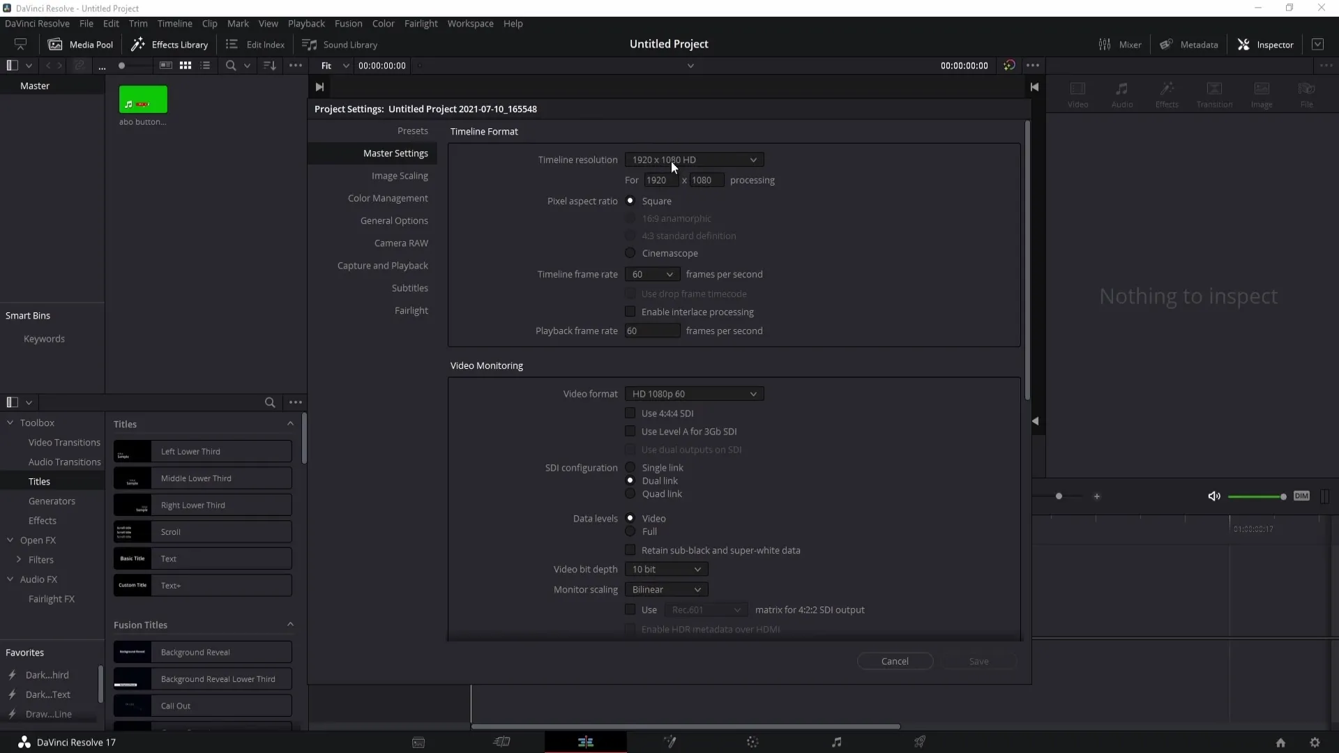 Mengatur dan mengoptimalkan kualitas video profesional di DaVinci Resolve