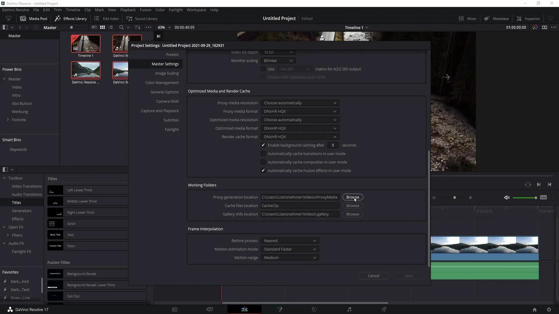 Utiliser au mieux le proxy media dans DaVinci Resolve