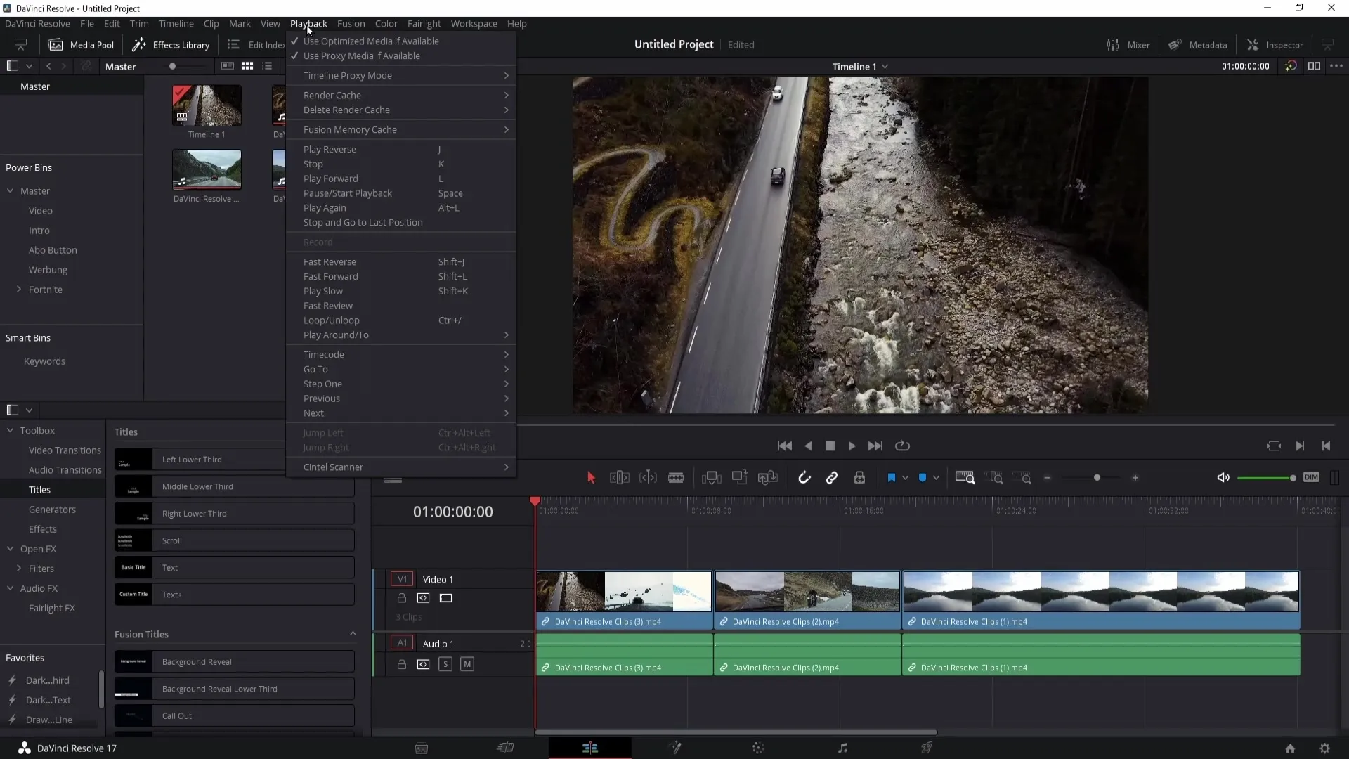 Optimally utilizing proxy media in DaVinci Resolve