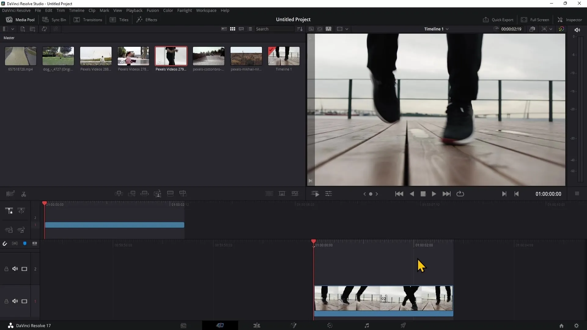 DaVinci Resolve: Effizientes Schneiden mit der Cut Page