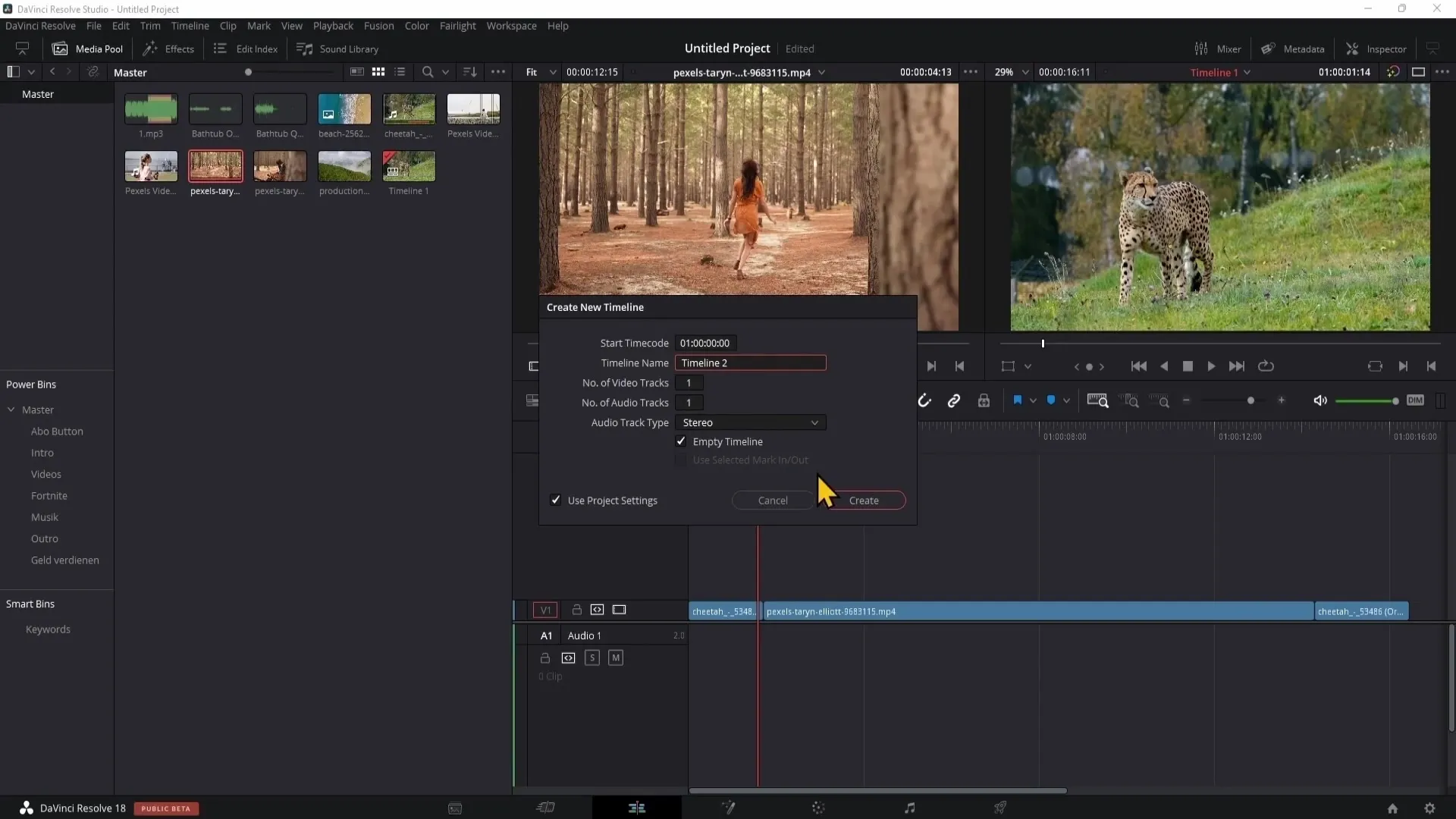 Explore and work effectively on the Edit Page of DaVinci Resolve