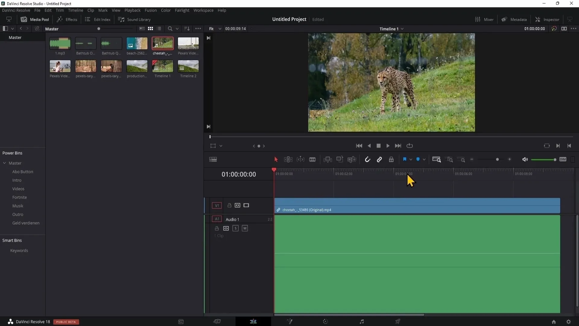 Efficient video editing with DaVinci Resolve: Step by step