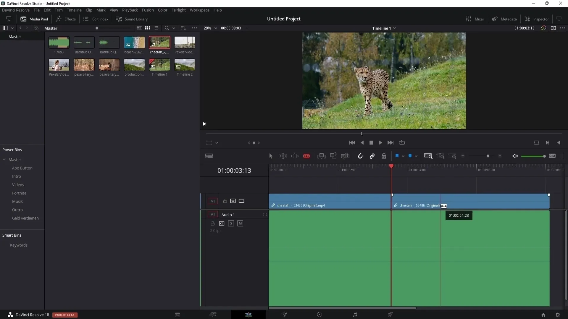 Efficient video editing with DaVinci Resolve: Step by Step