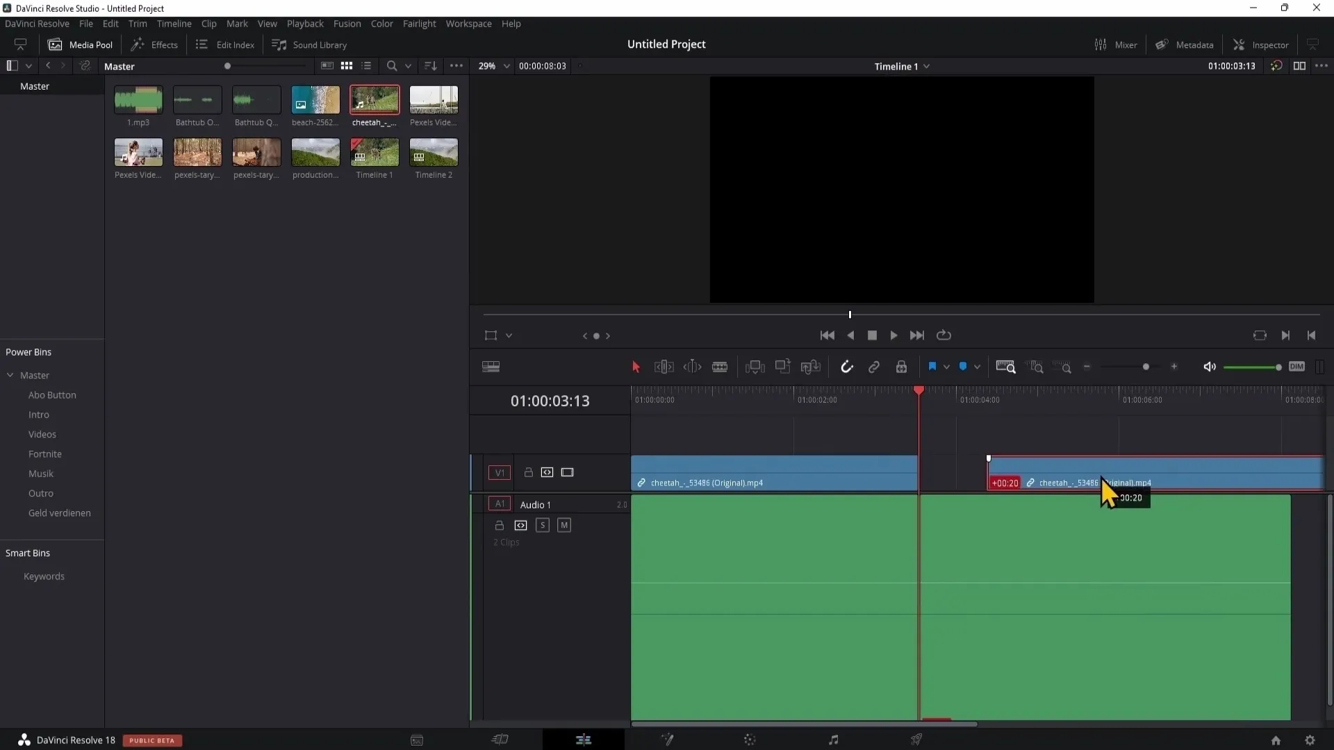 Efficient video editing with DaVinci Resolve: Step by step