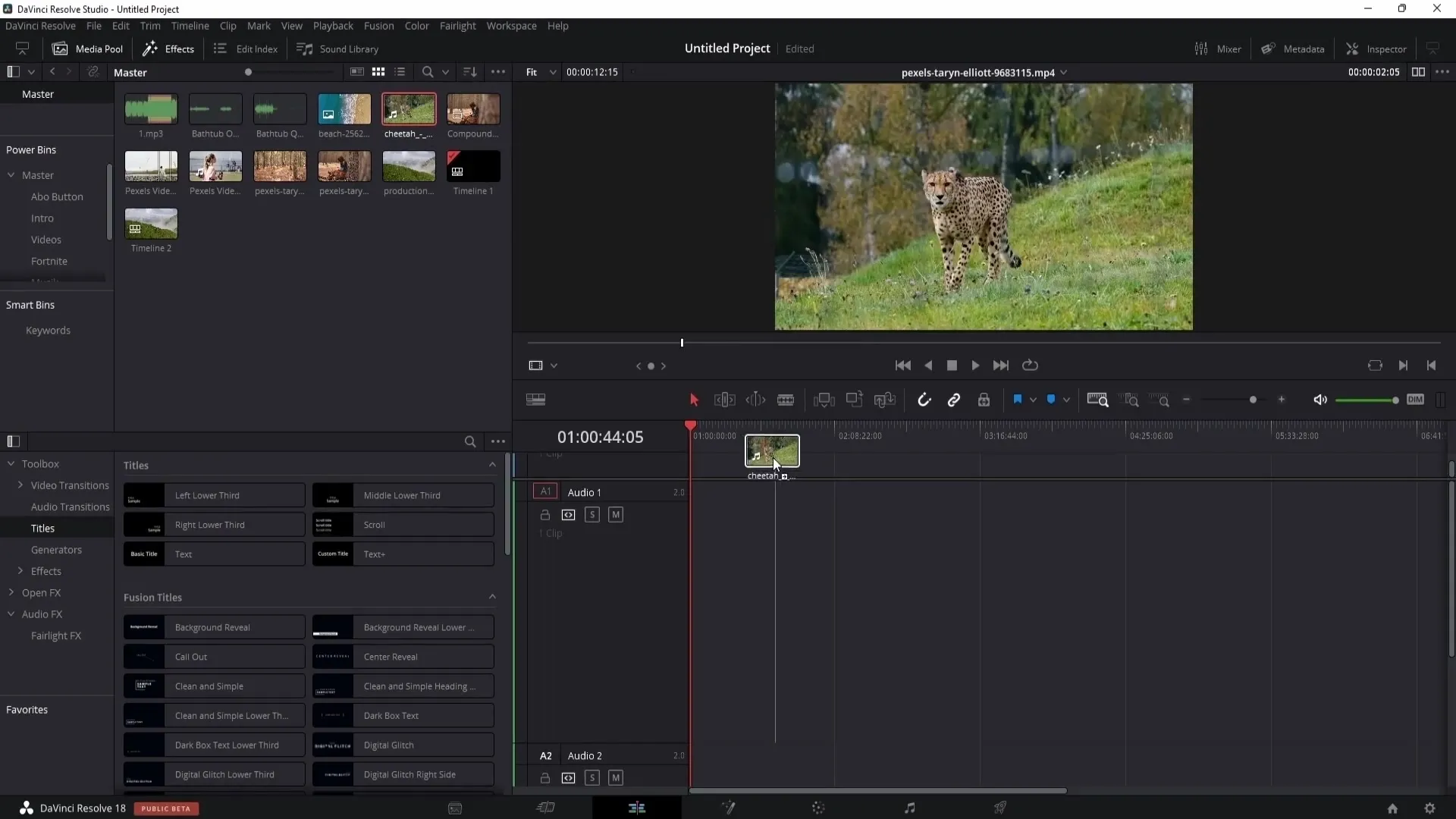 Efficient video editing with DaVinci Resolve: Step by step