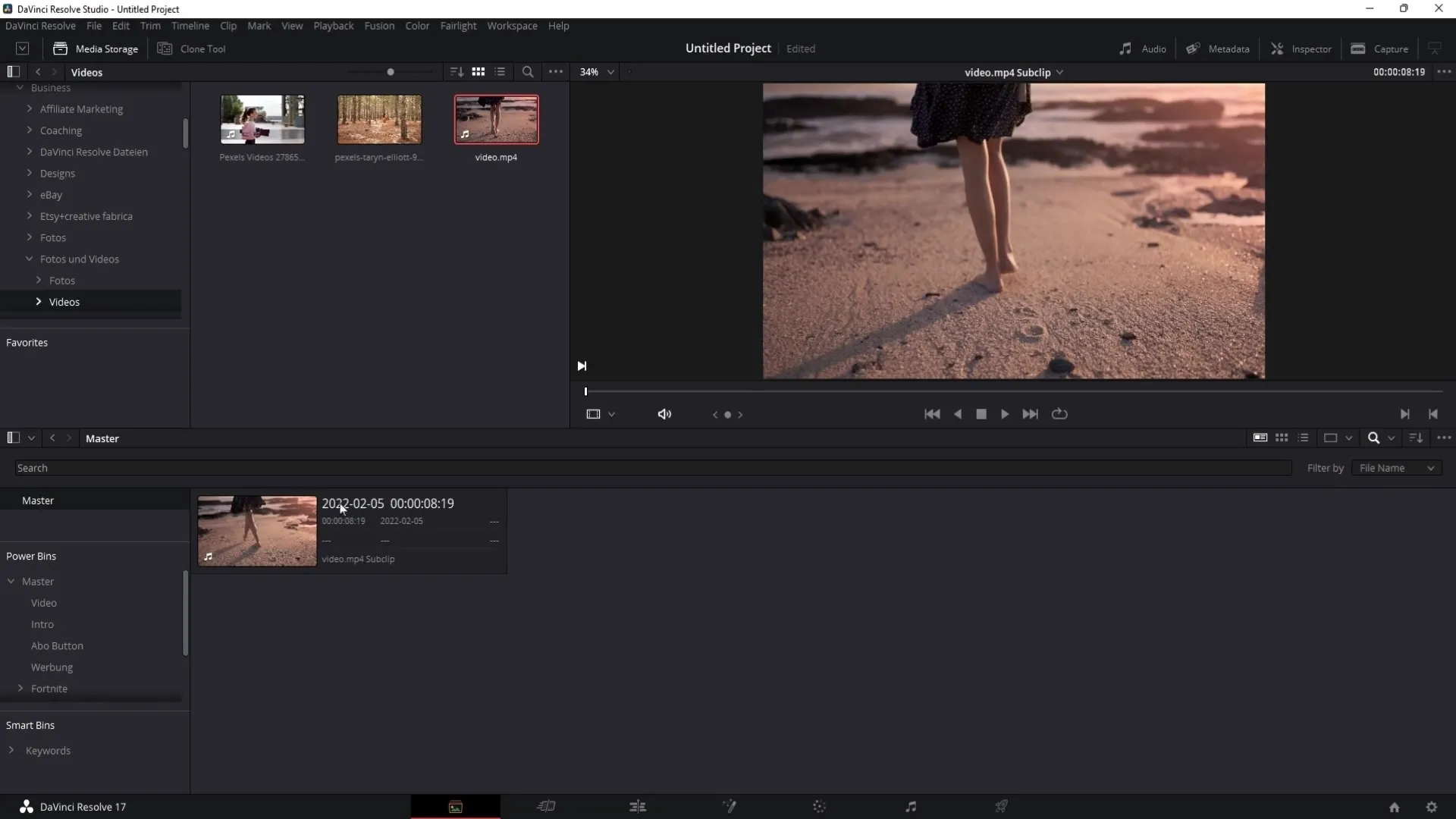 Efficient media management with DaVinci Resolve