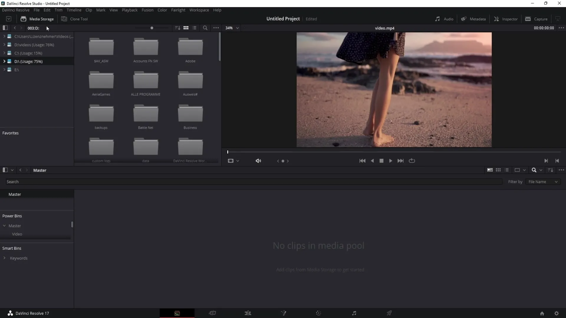 Efficient media management with DaVinci Resolve