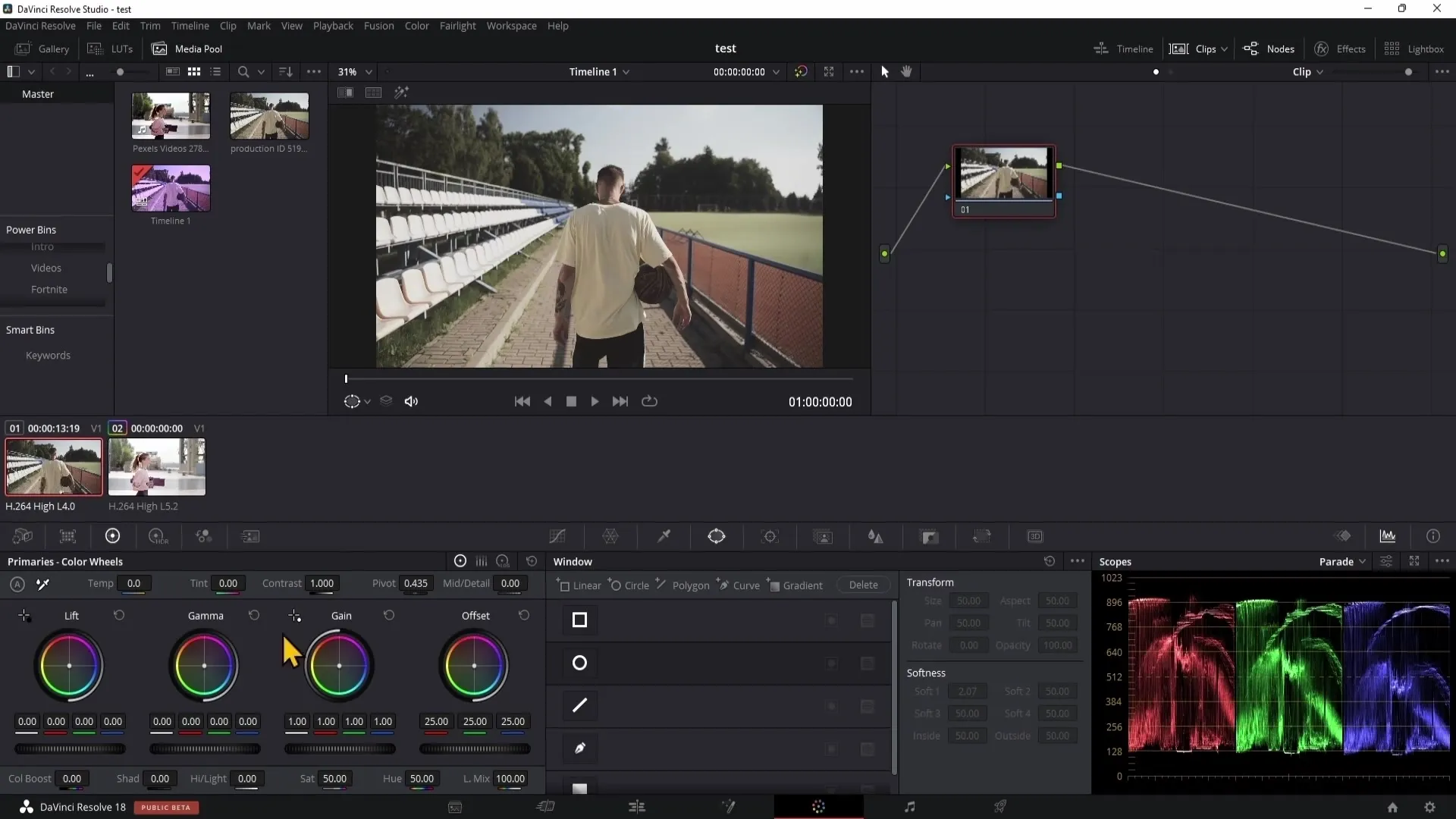 Koreksi warna di DaVinci Resolve: Panduan lengkap