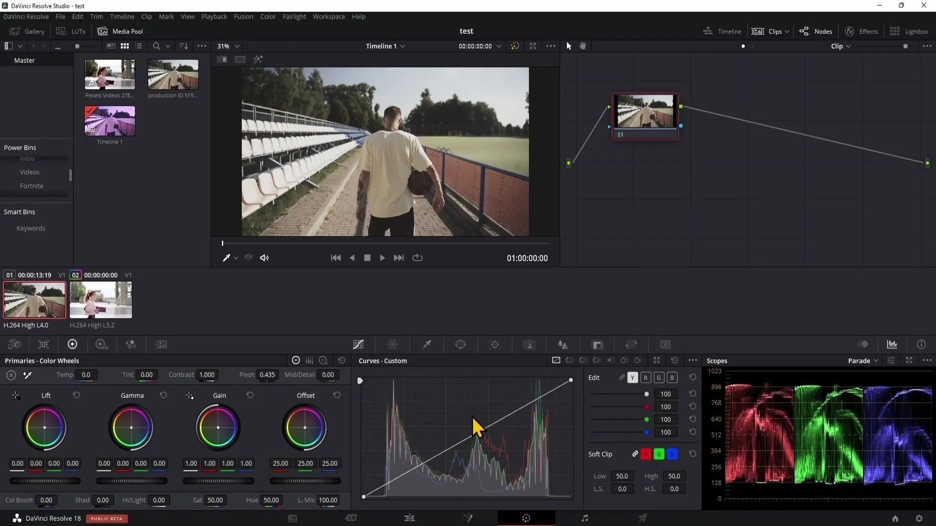 Koreksi warna di DaVinci Resolve: Panduan lengkap