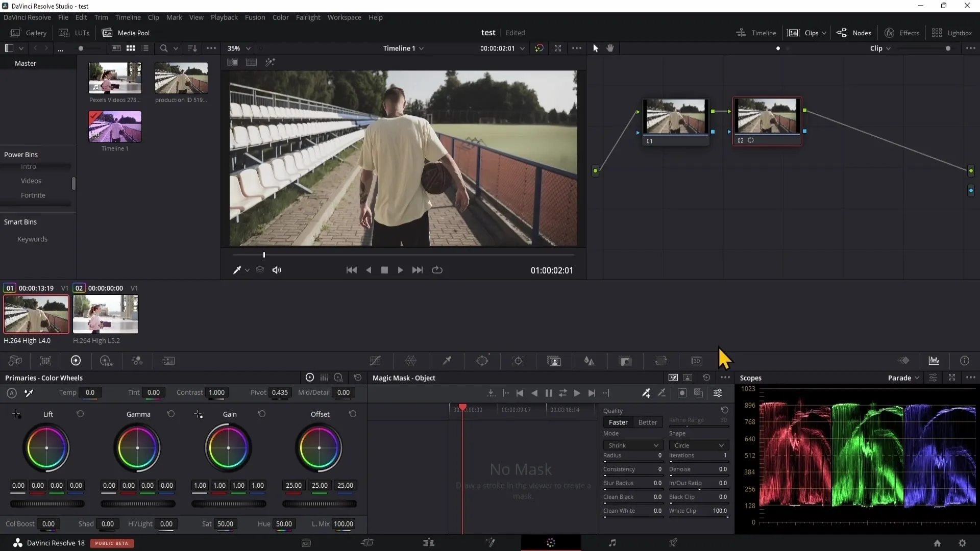 DaVinci Resolve'da Qualifier ile renk düzeltme - Başlangıç ​​kılavuzu