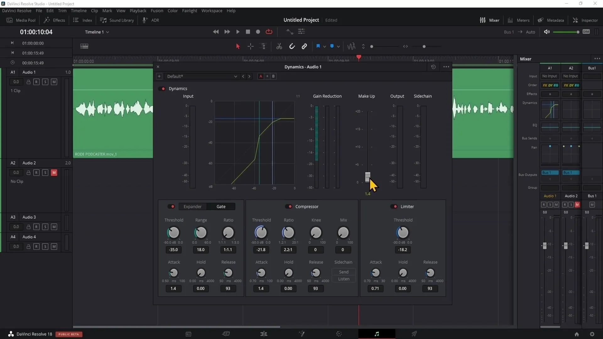 Pengeditan audio profesional di DaVinci Resolve: Panduan lengkap