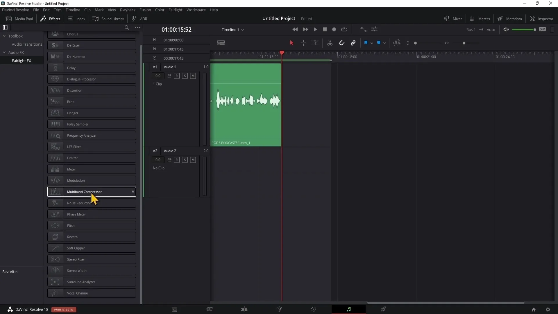 Pengeditan audio profesional dalam DaVinci Resolve: Panduan komprehensif