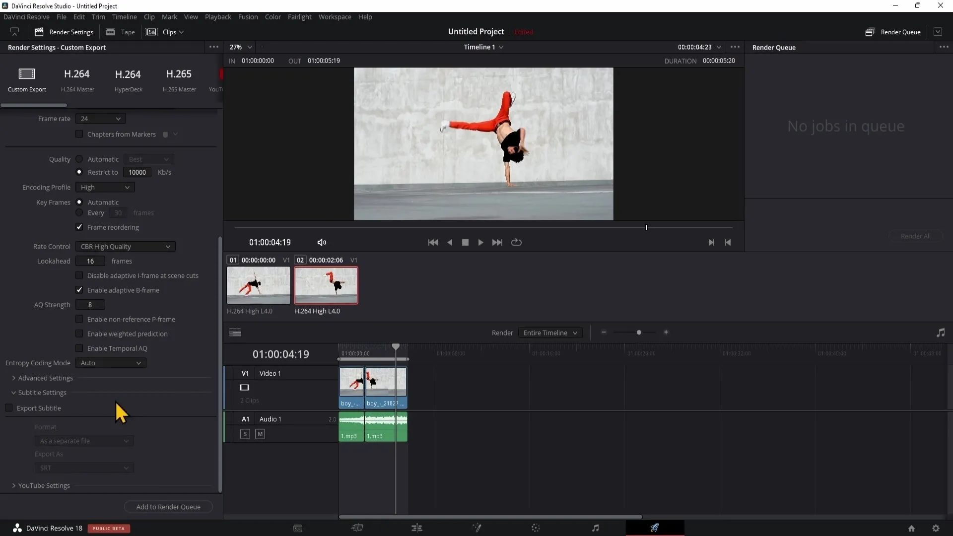 Effektives Arbeiten im Deliver-Bereich von DaVinci Resolve