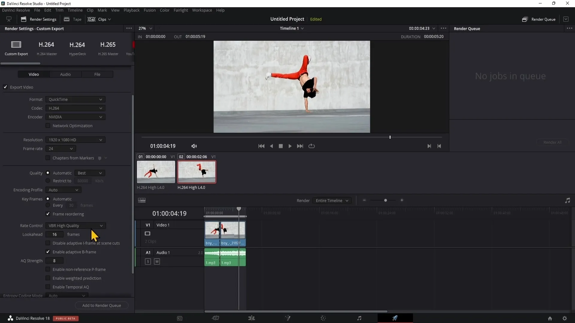 Effektives Arbeiten im Deliver-Bereich von DaVinci Resolve