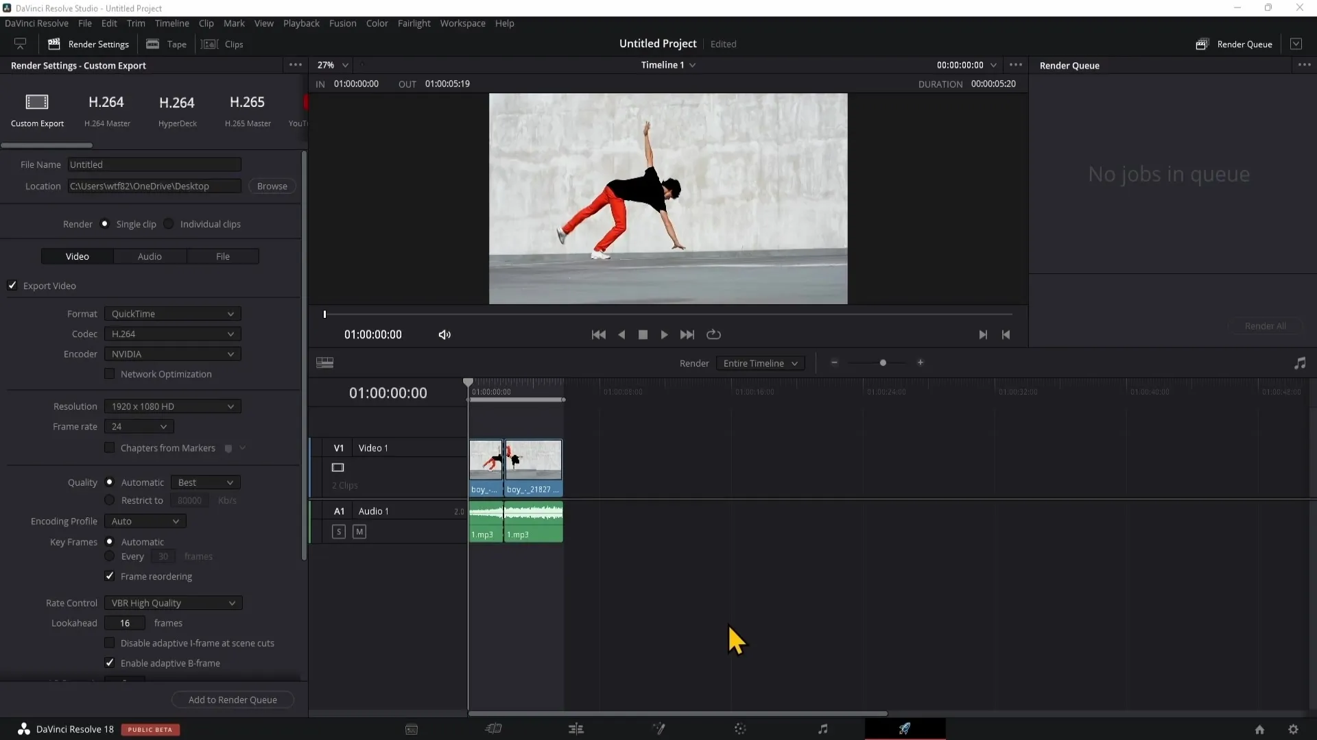 Effektives Arbeiten im Deliver-Bereich von DaVinci Resolve