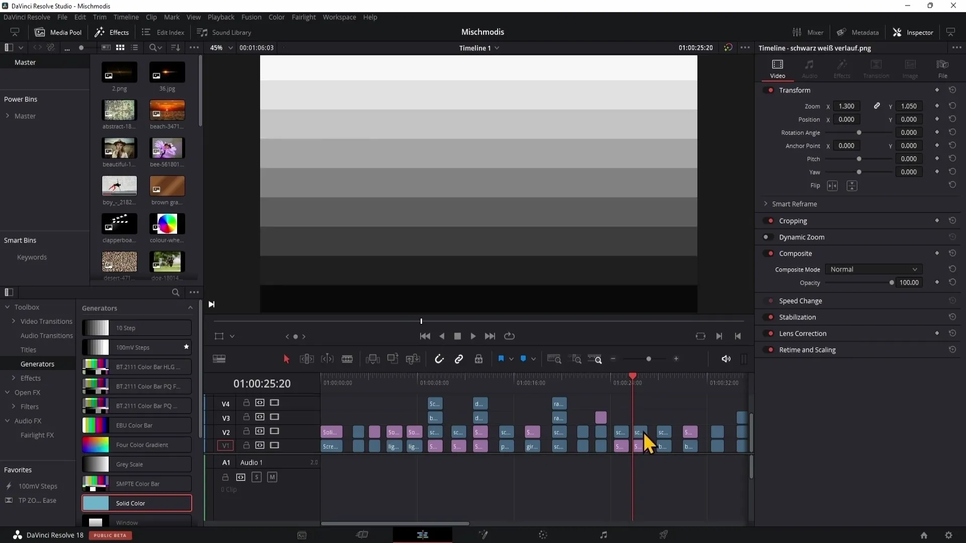 DaVinci Resolve: blending modes for creative color corrections