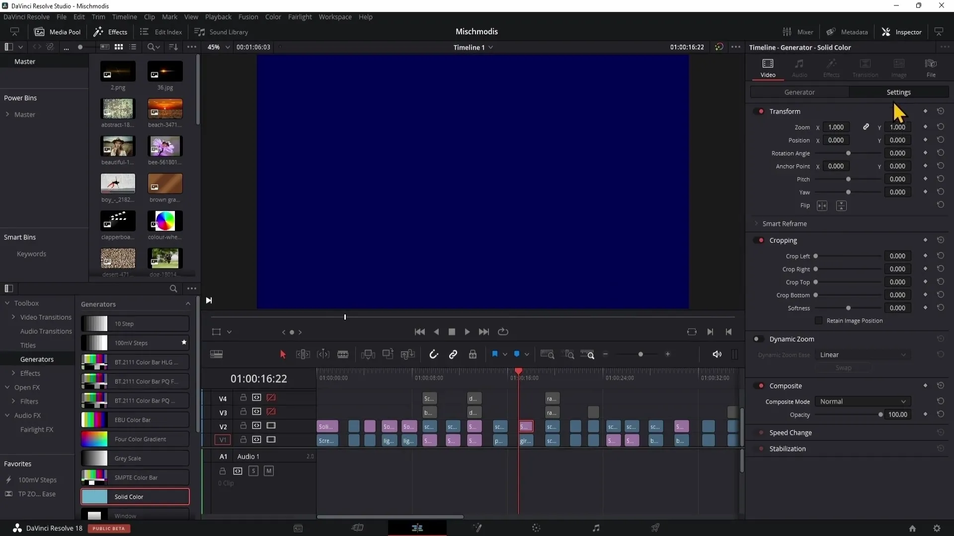 DaVinci Resolve: Mode campuran untuk koreksi warna kreatif