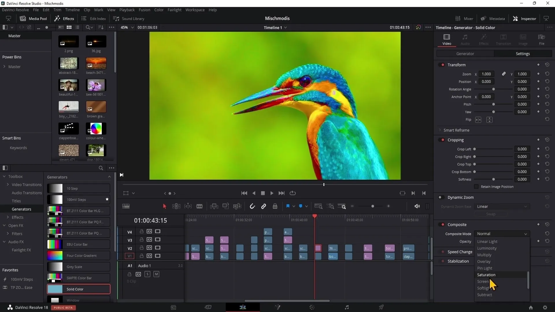 DaVinci Resolve : Modes de composition - Le guide complet