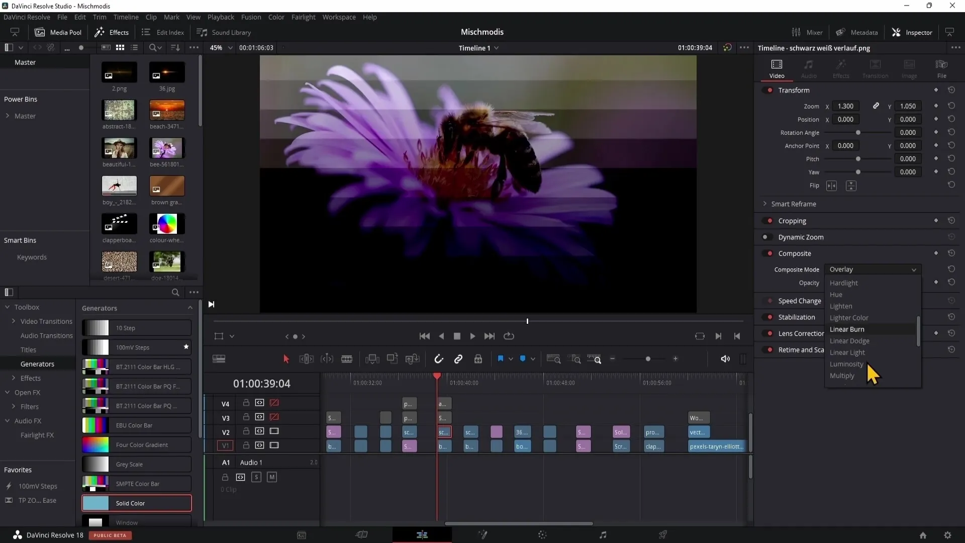 DaVinci Resolve: Composite Modes - Der umfassende Leitfaden