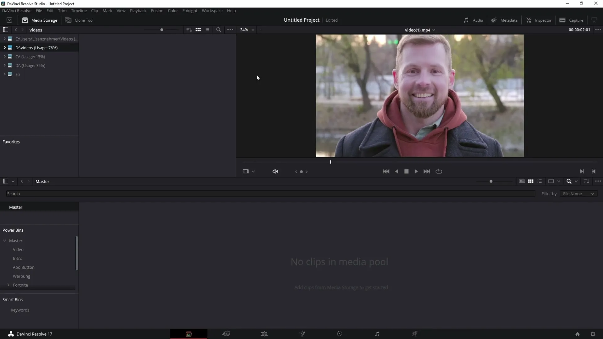 Drošas failu dublējuma kopijas izveide programmā DaVinci Resolve