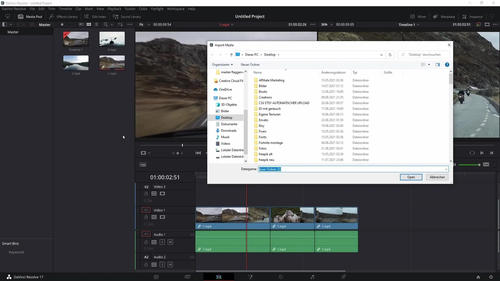 Effektive Nutzung der Timeline in DaVinci Resolve