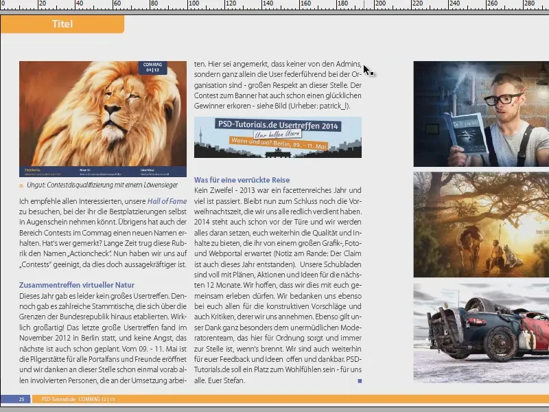 Uso de ayudas visuales en InDesign