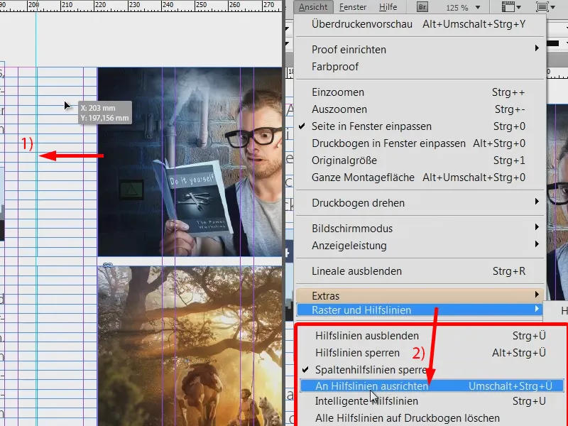 Utiliser des outils visuels dans InDesign.