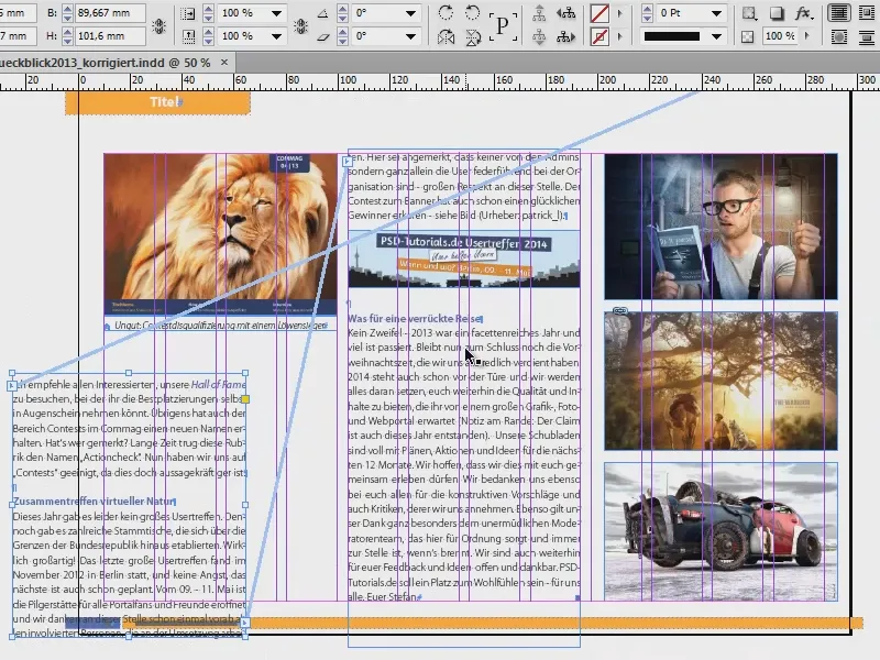 Utiliser des outils visuels dans InDesign