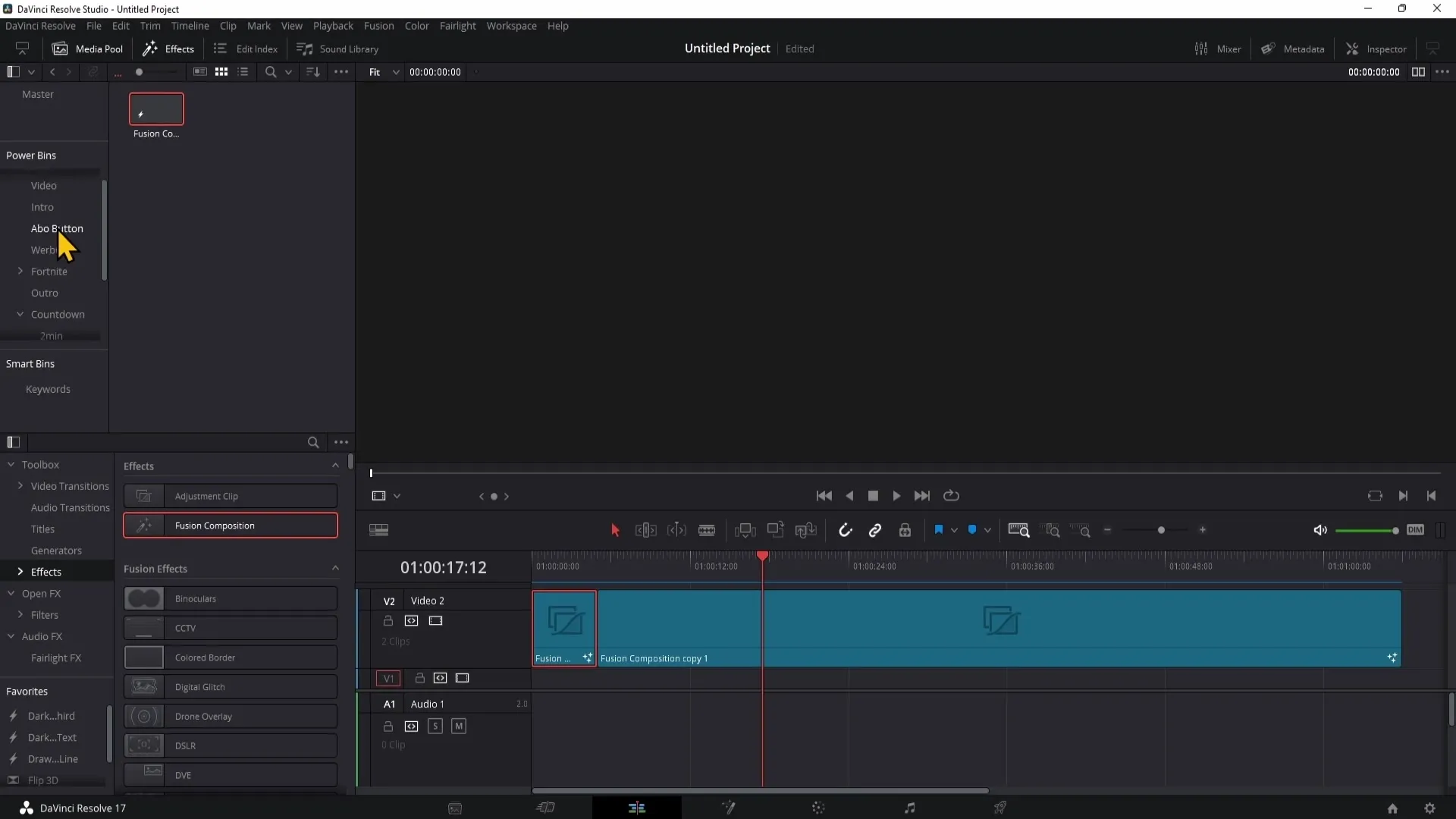 A folosi compoziția de fuziune în DaVinci Resolve eficient