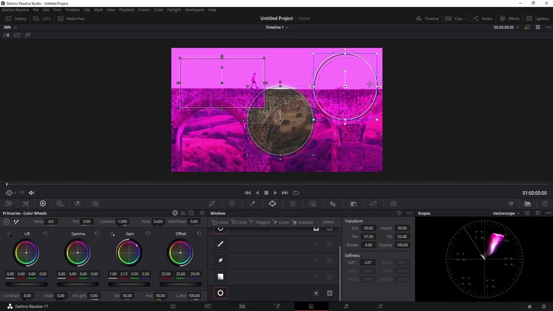 Dettagliate istruzioni riguardo alle maschere in DaVinci Resolve